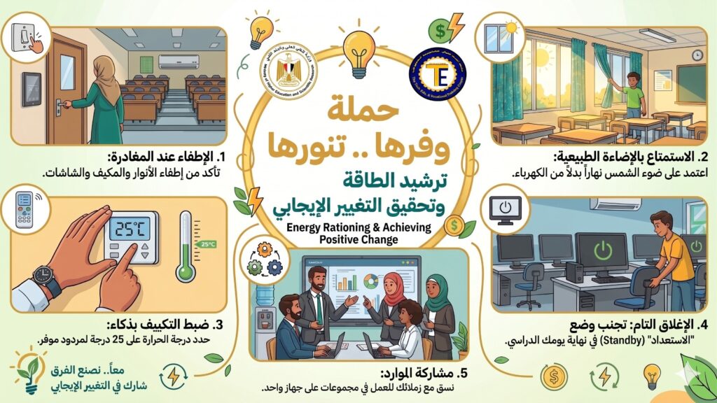 حملة وفرها تنور لترشيد الطاقة بمعاهد المدينة